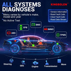 Kingbolen S6 2 Scanner Bluetooth All System Code Reader Car Diagnostic Tool PK ThinkTool ThinkScan Max Car Mobile World