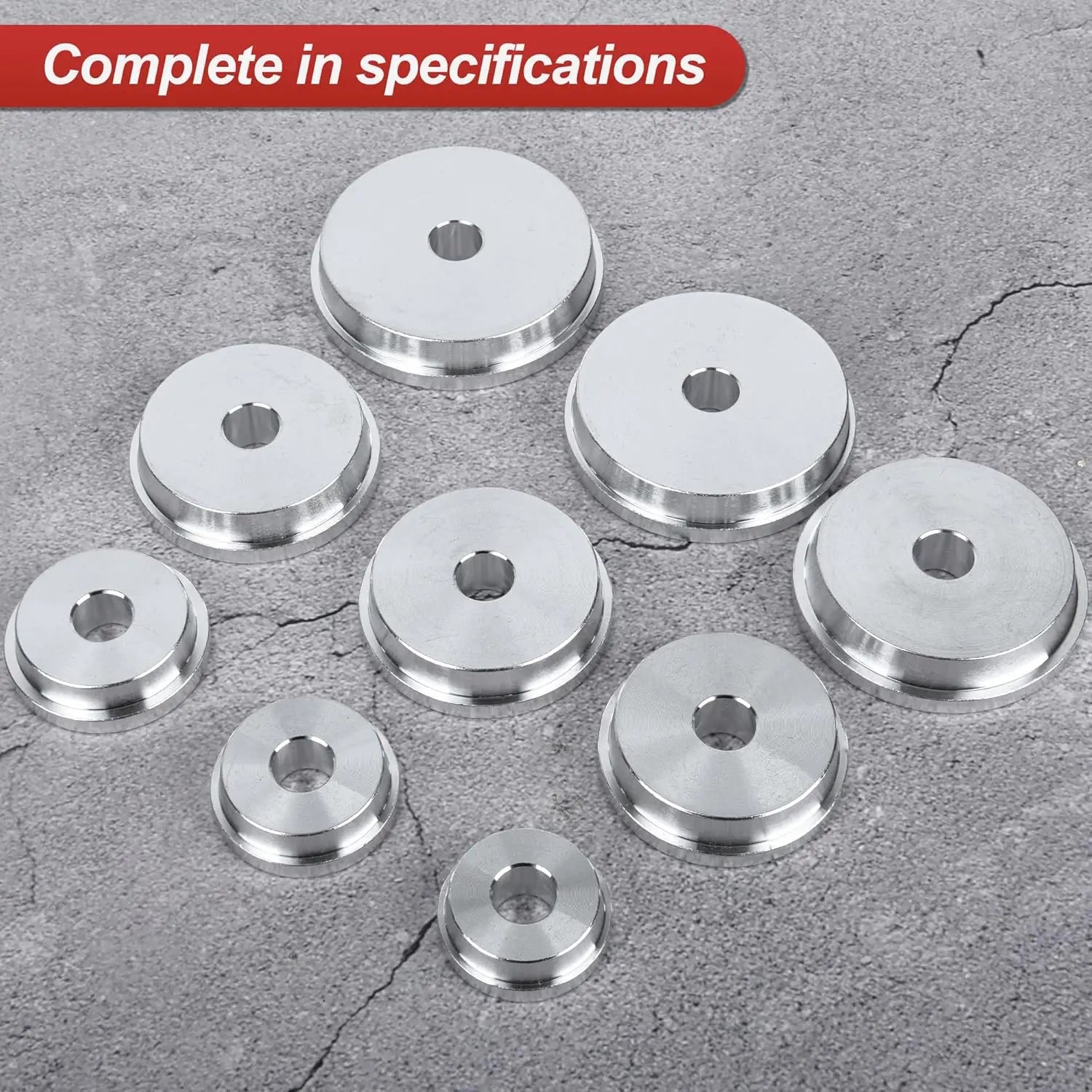 10pc Bearing Race & Seal Driver Kit w/9 Adapters, Axle & Bearing Install Tools CM World