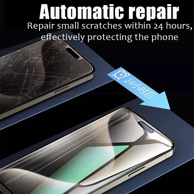 5PCS Hydrogel Film For iPhone 17 16 15 14 Pro Max Plus 16E 17E Screen Protector For iPhone 13 12 11 Pro 12 Mini Xr X Xs Max