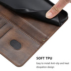 Leather Magnetic Flip Wallet Case For Redmi Note 15 Pro Plus 15 Pro 15 14 Pro Plus 14 Pro 14s 14 Phone Book Case Cover Car Mobile World