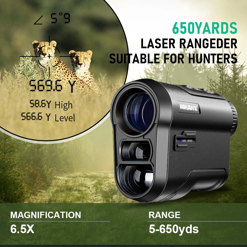 Nohawk Golf Laser Rangefinder 600M 1000M Multifunctional Telescope with Flag-Lock Slope  Distance Meter for Hunting Monocular CM World