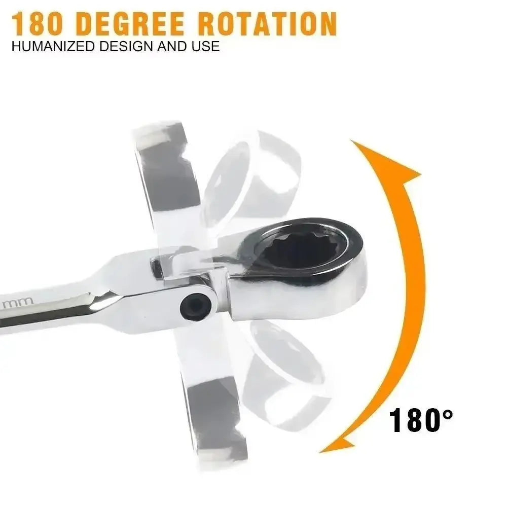 Dual Heads Dual Heads Ratchet Wrench Quick Release 72 Teeth Ratcheting Combination Wrenches Reversible Ratchet Spanner
