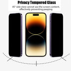 For iPhone 16 17 18 15 14 Pro Privacy Tempered Glass For iPhone 15 14 13 12 11 Pro Max iPhone16 iphone 16 pro Anti Spy Screen Protector iPhone 14Pro