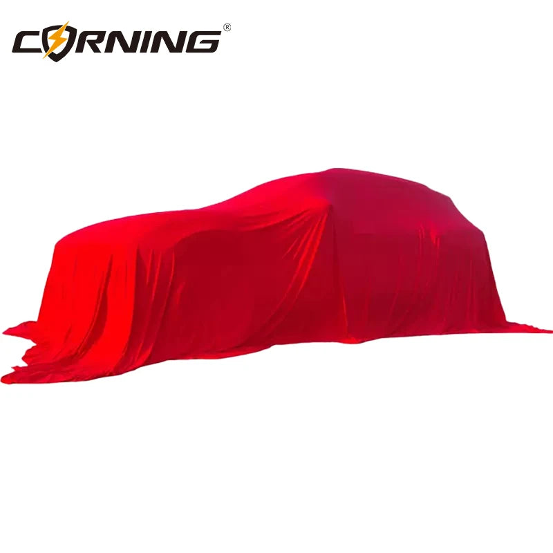 Customized Logo Unveiling Car Cover Car Auto Show Delivery Launch Special Unveiling Cloth 4S Show New Dustproof Car Reveal Cover Car Mobile World