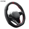 Hand Stitch Suede Car Steering Wheel Braid Cover For Volkswagen Golf 8 MK8 GTI Golf GTE 2020 2021 Auto Interior Accessories CM World