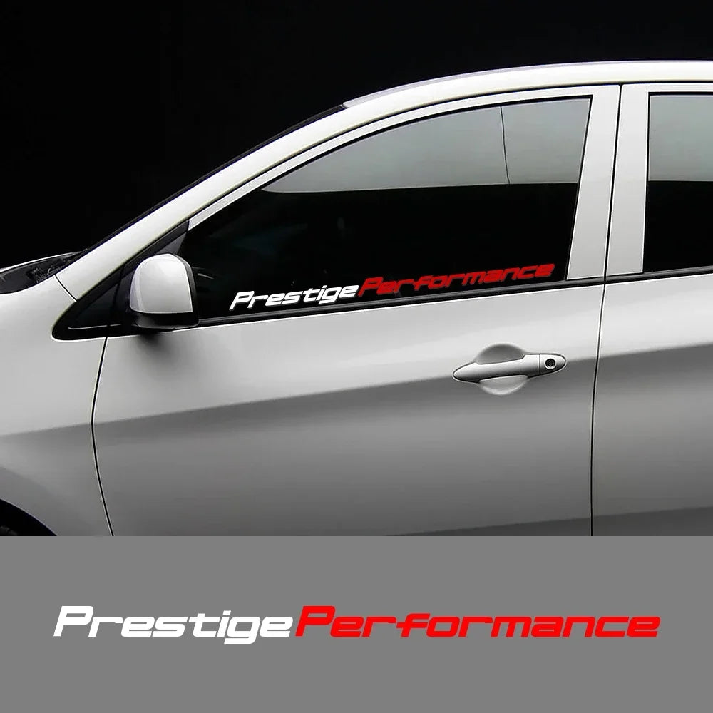 Car Front Windshield Sticker Prestige Performance Styling Vinyl Film PVC Decal Body Decoration Auto Tuning Decals Accessories Car Mobile World