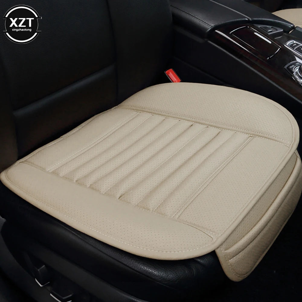 NEW Front Car Seat Cover PU Leather Cars Seat Cushion Automobiles Seat Protector Universal Car Chair Pad Mat Auto Anti Slip Mat