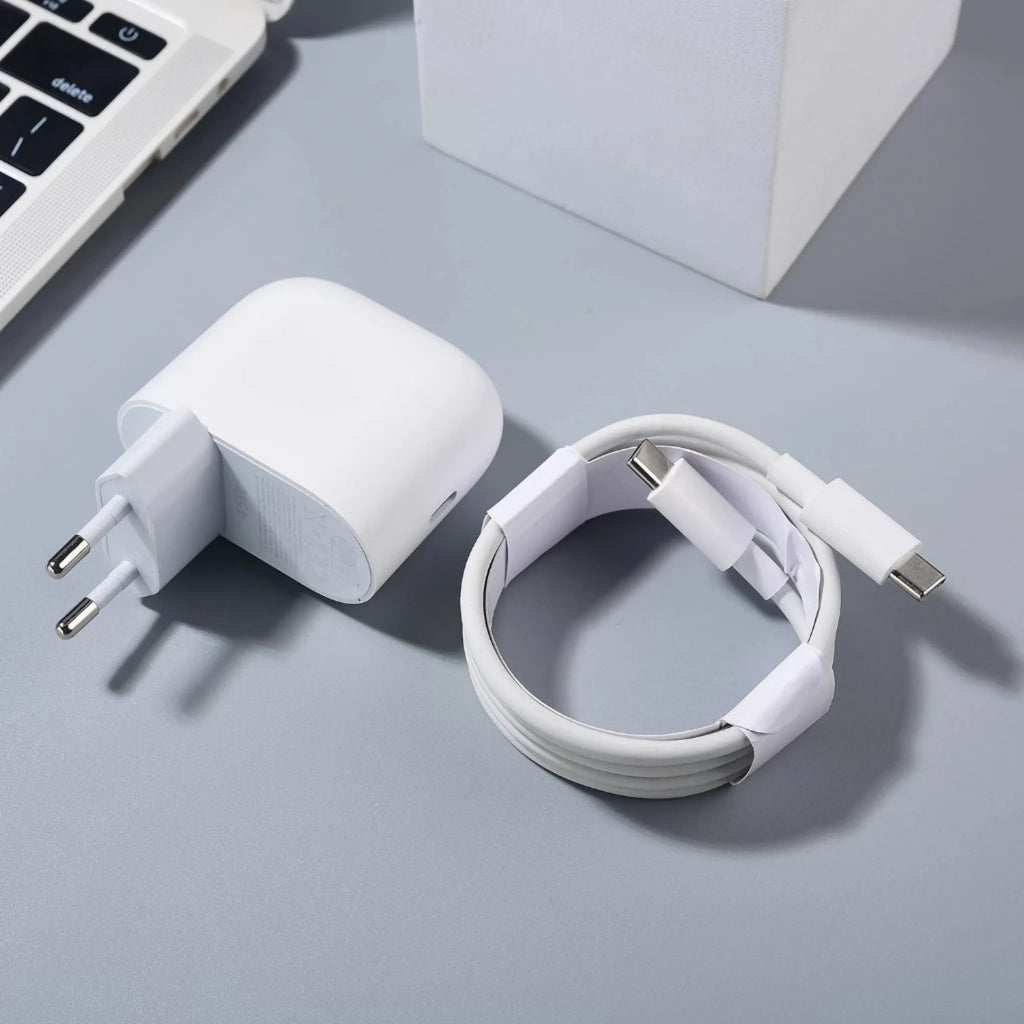 For Google 45W Pixelbook Charger EU Fast Charging Power Adapter For Pixel 9 Pro XL Fold 9 8 7 6 5 Pro 9A 8A 7A 6A 5A Car Mobile World