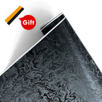 Black Forged Carbon Fiber Vinyl Wrap Cosmic Hex Diamond Ghost Auto Wrapping Film for Car & Motorcycle Interior Exterior Stickers