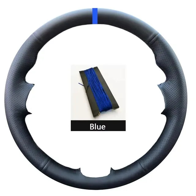 Car Steering Wheel Cover For Volkswagen VW Amarok T6 California Caravelle Kombi Multivan Transporter Golf Mk7 Sharan Polo Jetta CM World