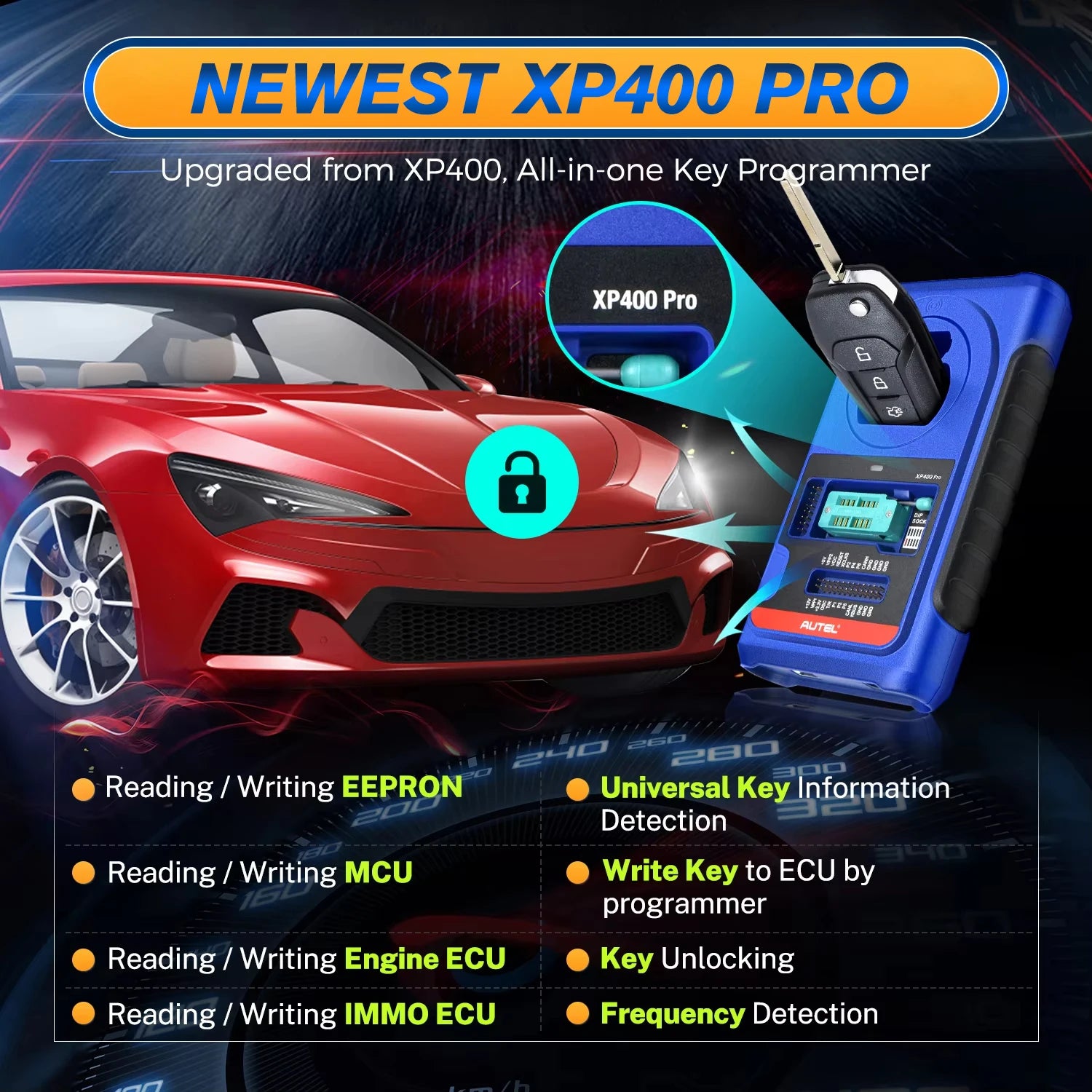 Autel MaxiIM IM608 II Pro IM608S II XP400PRO IMMO Key Programming Tool Car Diagnostic Tool OBD2 Scanner PK IM508 IM508S IM608Pro Car Mobile World