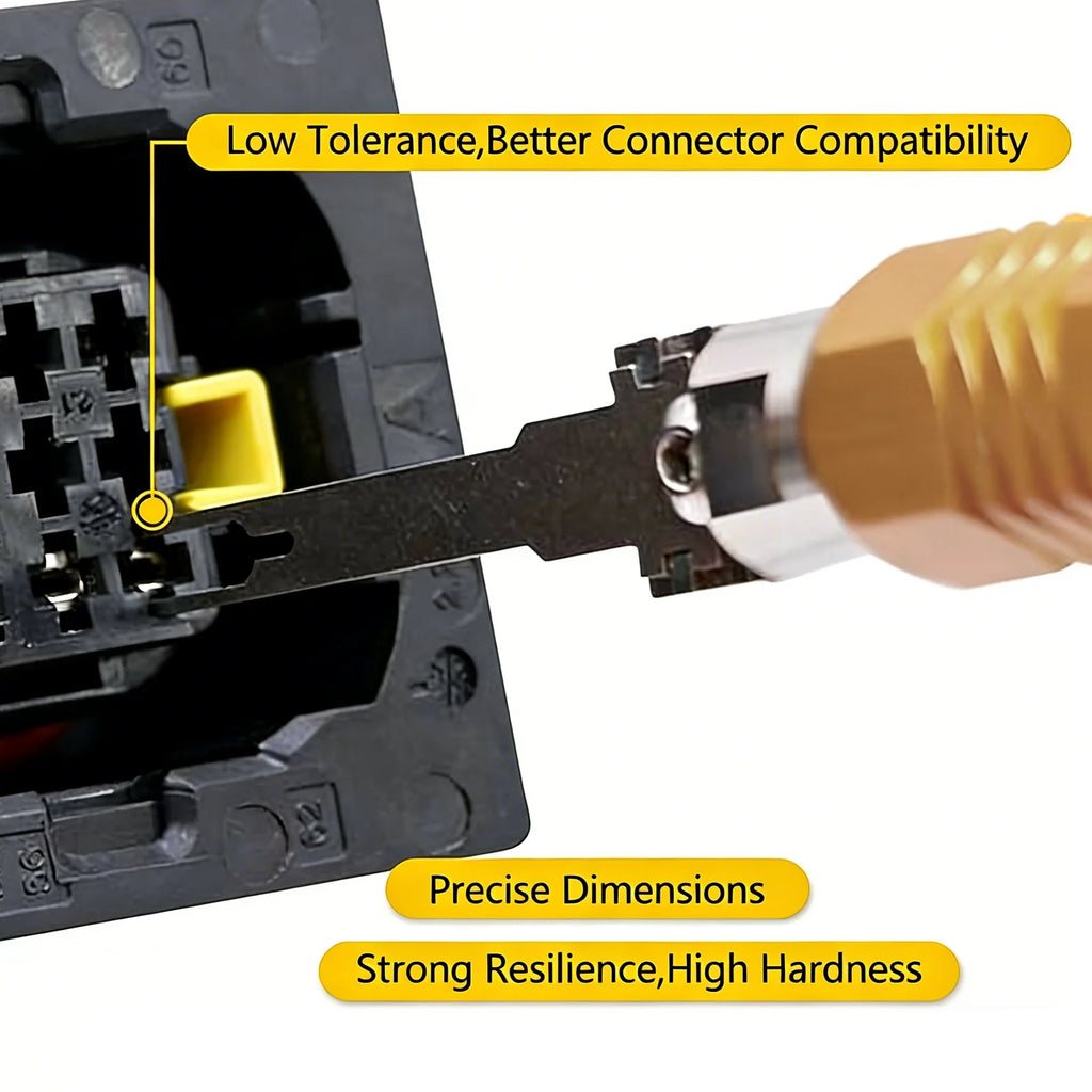 Double headed detachable terminal pin extraction tool suitable for AMP Metri Pack  Molex connectors, and General Motors repair CM World