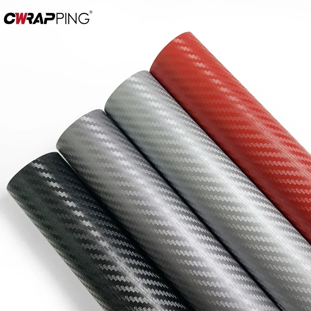 127cm 3D Carbon Fiber Vinyl Wrap Car Exterior Protection Motorcycle Waterproof Vinyl  Auto Styling Film for Cars Accessories Car Mobile World