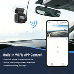 ZKCAMSPY Mini Car DVR 2K Tiny Dash Cam WiFi APP Control Night Vision 24 Parking Loop Recording G-Sensor Video Recorder Dashcam