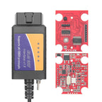 OBD2 ELM327 V1.5 USB Switch OBD Scanner for Focus ELM327 V1.5 PIC18F25K80 Modified Open Hidden for Ford Forscan HS-CAN/MS-CAN Car Mobile World