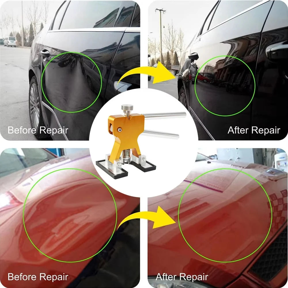 54/30/25PCS Auto Dent Removal Kit Puller  Suckers Suction Cup Tool with Tabs for Car Body Repair Dent Removal Paintless Kit CM World