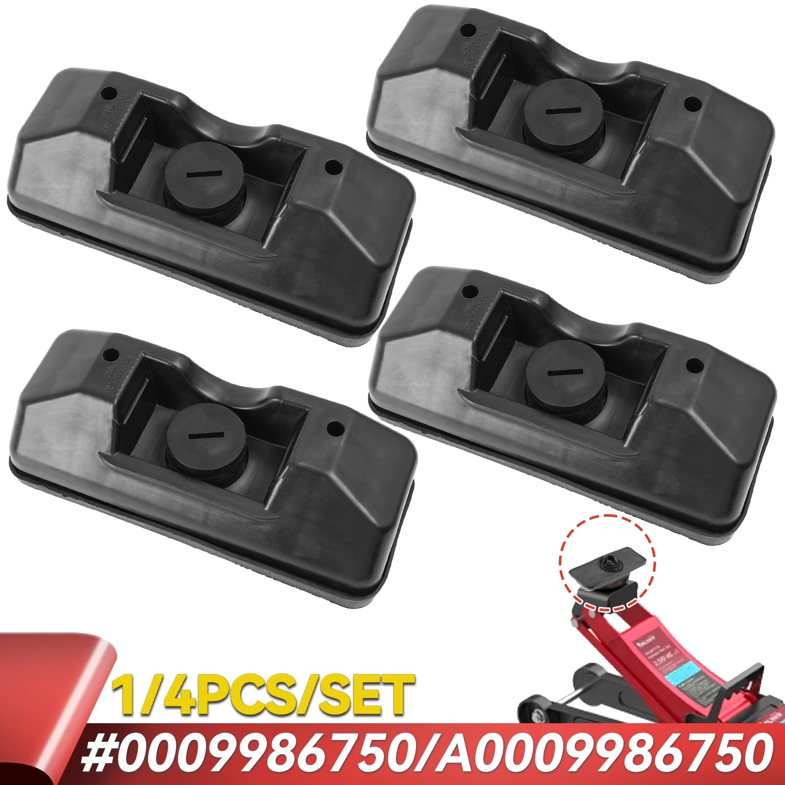 1pc/4pcs Car Lift Jacking Point Support Plug Plate Block Jack Pad FOR Mercedes-Benz W204 C204  W218 W212 0009986750 A0009986750 CM World