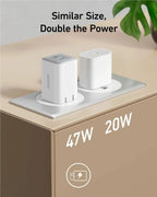Anker 47W USB C Charger (Nano 3), 2 Port Compact Foldable GaN Fast Charger for iPhone 15/15 Plus/15 Pro/15 Pro Max/14, Galaxy, Car Mobile World