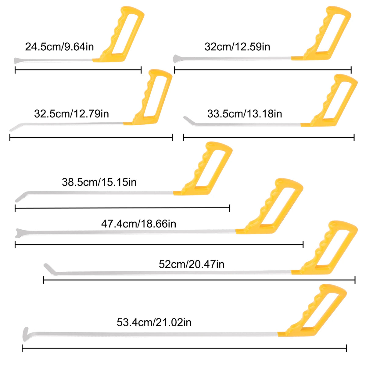 Super PDR Pry Bar Dent Removal Tool Spring Steel Auto Body Repair Kit Professional Car Crowbar Tool Paintless Dent Remover Tools