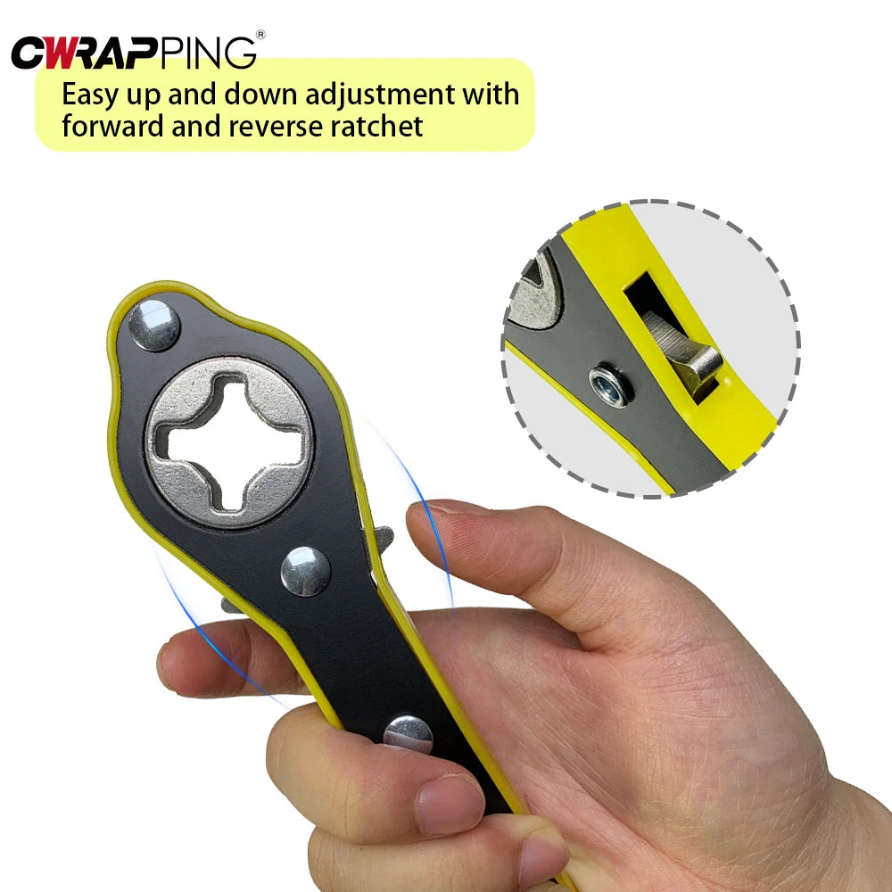 Car Jack Labor-saving Ratchet Wrench Efficient Tire Changing Vehicle Tool Hand-cranked Car Scissor Jack for SUV Auto Accessories CM World