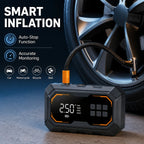 Vyvylabs Car Jump Starter with Air Compressor 150PSI Tire Inflator 4In 1 Emergency Battery Starter Power Bank LED Flashlight 12V