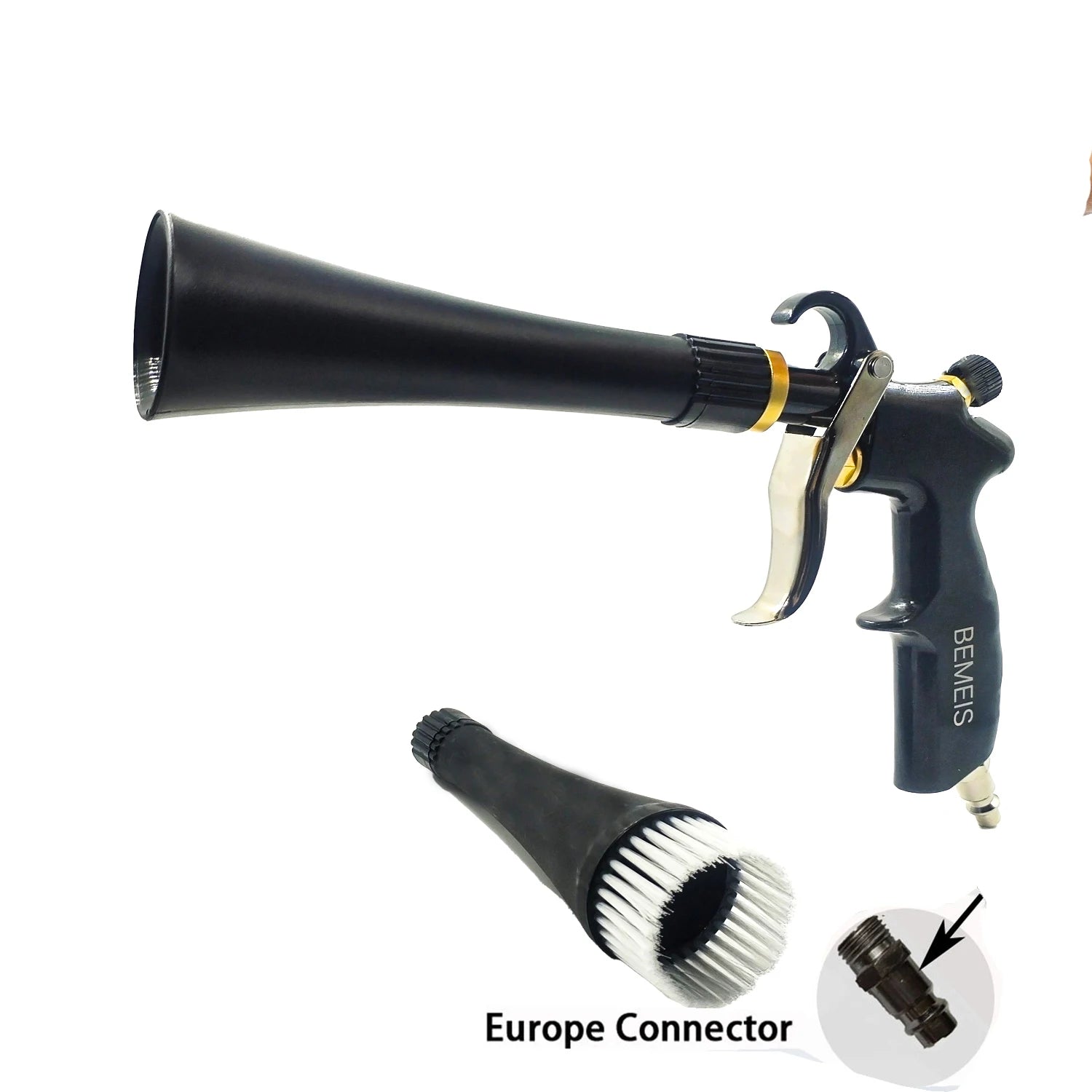 Portable High Quality Japanese Stainless Bearring Tube Dry Wash Tornado Blowing Gun Tornador Gun with Air Regulation CM World