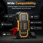 Power Bank 6500A 14V Car Battery Car Jump Starter Portable Charger Petrol Diesel Auto Starting Device Booster Emergency Starter