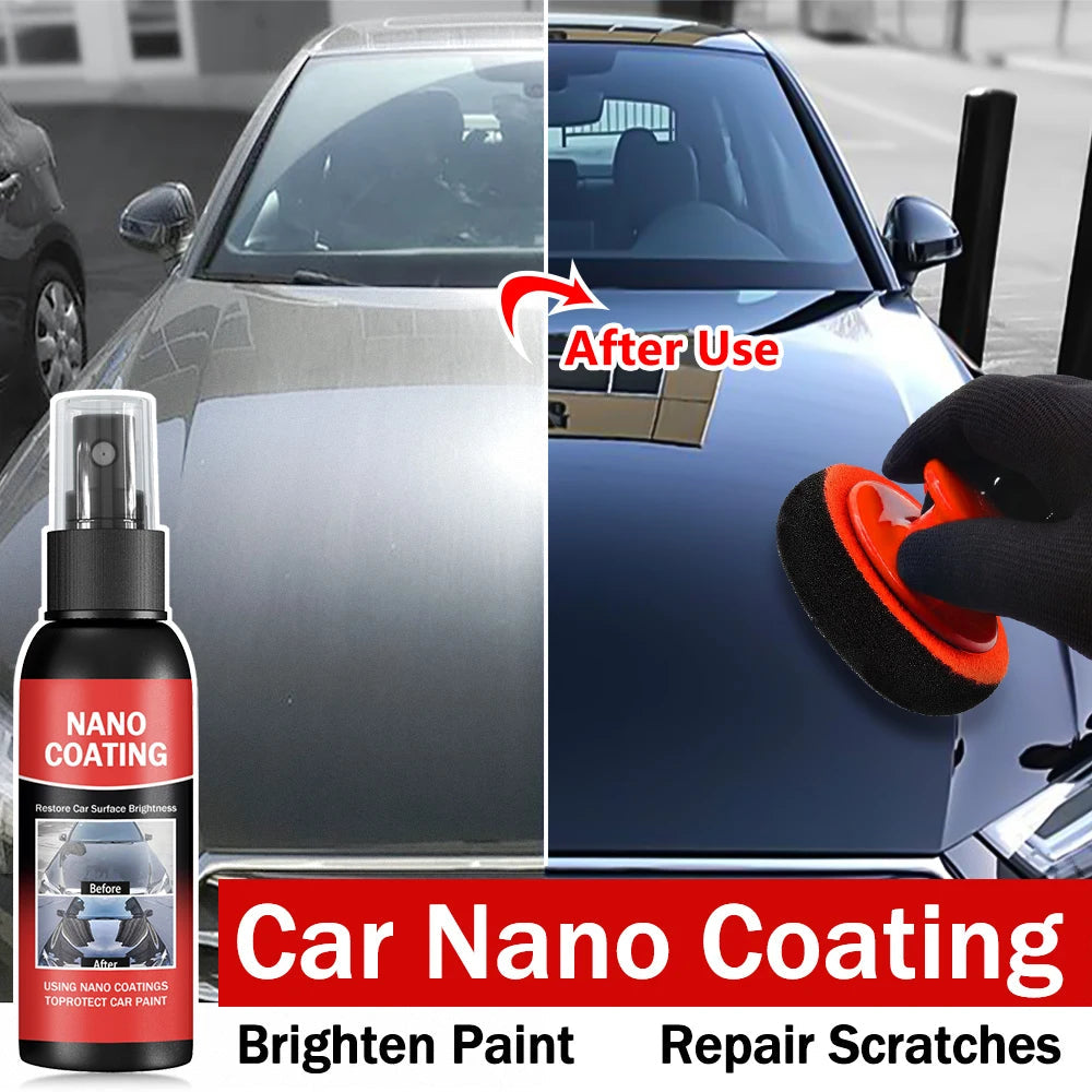 Car Nano Ceramic Coating Kit - Universal Professional Car Beauty, High Gloss Car Paint Repair Protection, Long-Lasting Gloss CM World