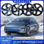 For Tesla Model Y Juniper 2025 4PCS 19 Inch Wheel Cap Automobile Performance Replacement Wheel Hubcap Full Rim Cover Accessories CM World