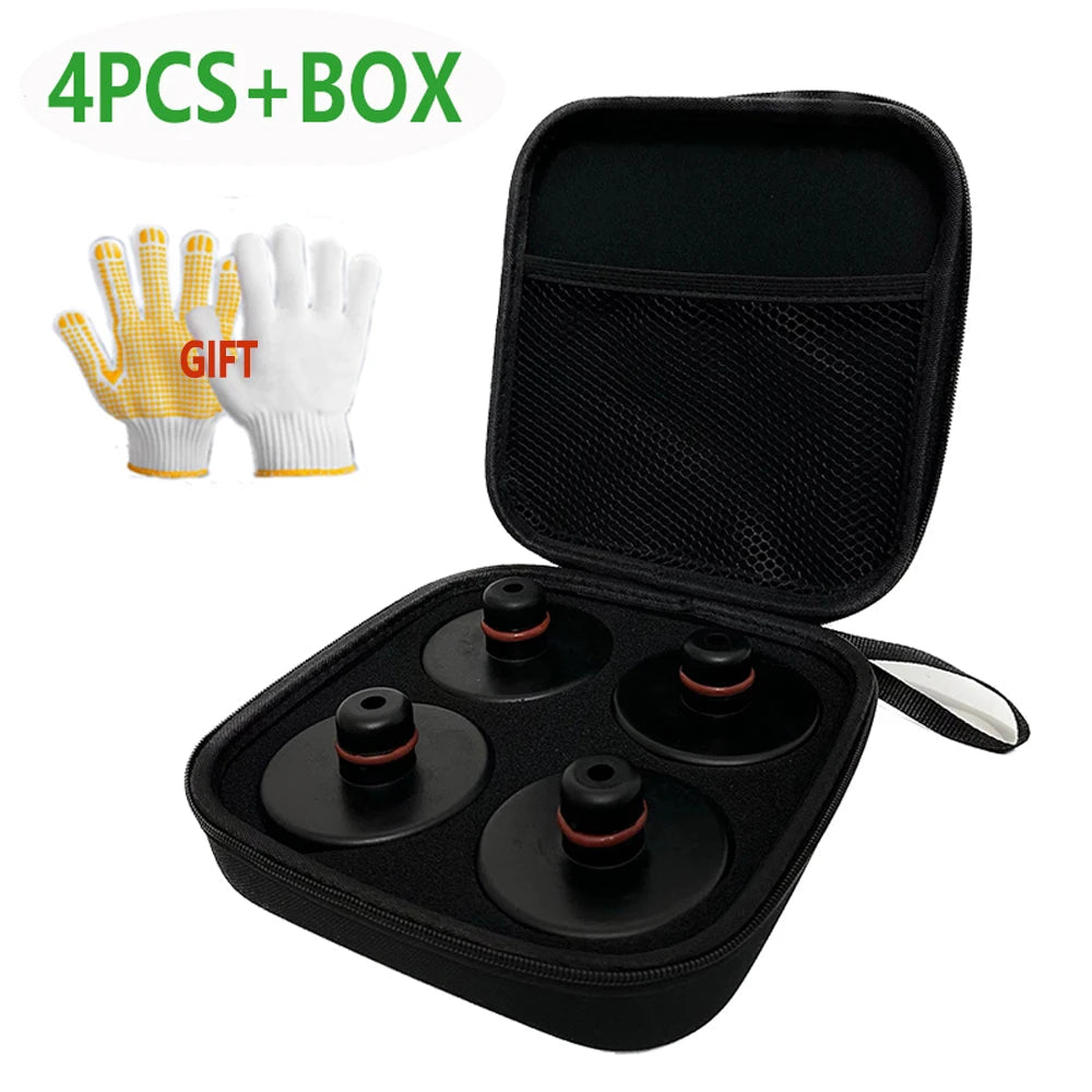 1/4pcs Car Rubber Lifting Jack Pads Rubber Pucks Chassis Lift Stands Adapter CaseLifting Support Tool Car Accessories CM World