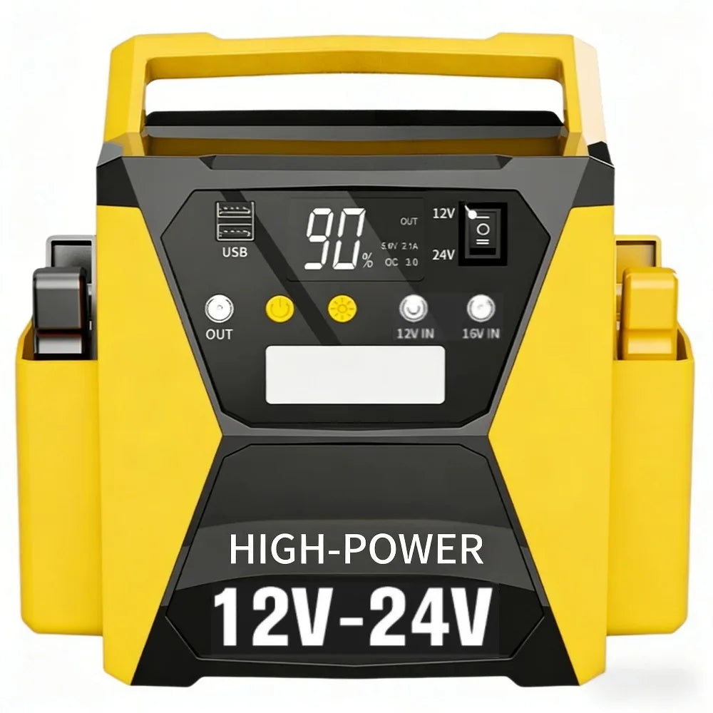 70000mAh 8000A Peak 12V/24V Heavy Duty Car Jump Starter for TrucksPower Station Auto Starter  Booster For Car Motorcycle Truck