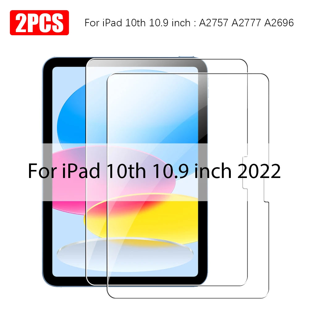 Tempered Glass For Ipad Pro 13 M5 M4 2025 12.9 Air 11 5 4 3 2 M3 M2 Screen Protector A16 10 9 9th 10th Generacion Mini 7 6 Film Car Mobile World