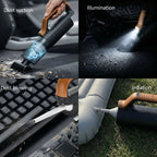 Rechargeable Car Vacuum Cleaner, Handheld Interior Cleaner for Seat Crevices, Dashboard Dust, Floor Mats, Trunk Debris and X37F Car Mobile World