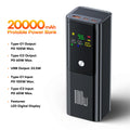 QOOVI PD 100W Power Bank 20000mAh External Battery Capacity Fast Charging Portable Charger Powerbank For Laptop iPhone Samsung Car Mobile World