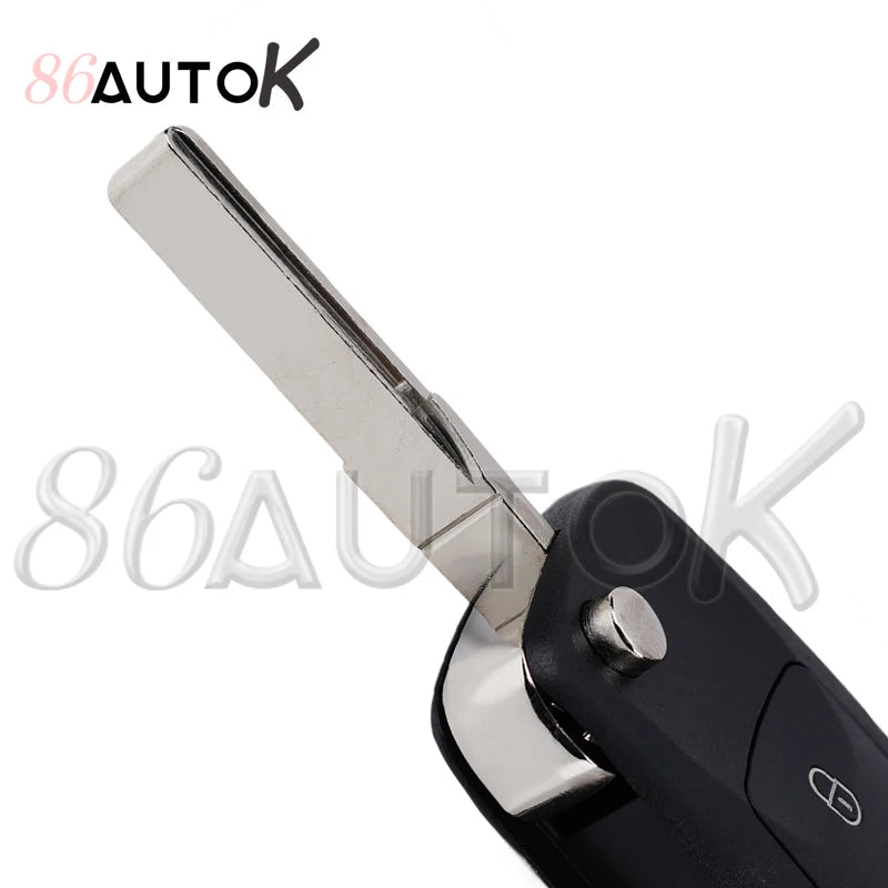 Car Key Fob for VW for Volkswagen Golf Mk6 Tiguan Passat CC For SEAT For Skoda Octavia Blade HU66 Key Shell Housing Car Key Case CM World