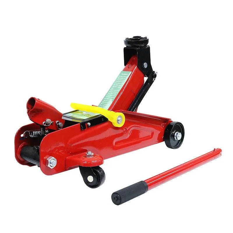 2T Manual Hydraulic Floor Jack Vehicle Lifting Tool for Outdoor Repair & Roadside Emergency Use