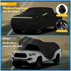 Waterproof Car Covers For Toyota Tacoma 1995-2023 All Weather Protection With Zipper Windproof Sunproof UV Protection Dustproof CM World