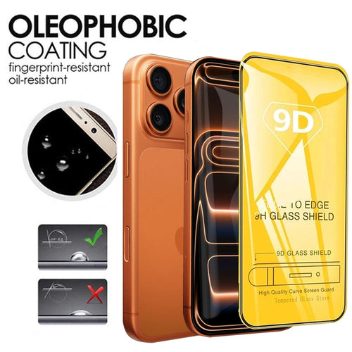 4 Pcs 9D Tempered Glass Screen Protector for Apple iPhone 17 Pro Max, HD Anti-Scratch Film for iPhone Air & 17 Pro Full Coverage Car Mobile World