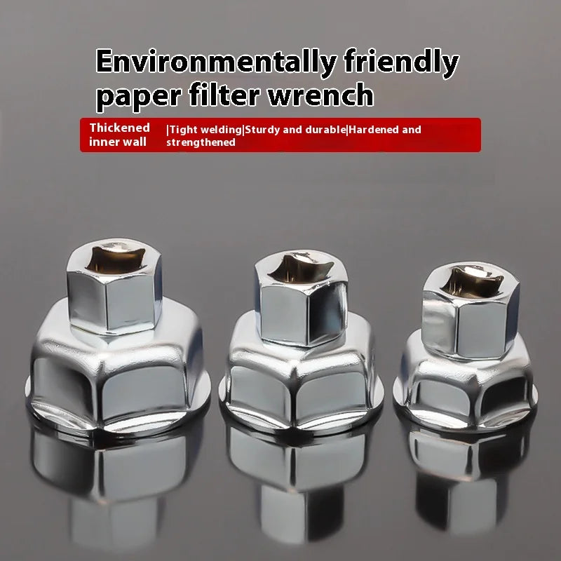 27/32/36MM Socket Wrench Auto Car Oil Filter Wrench Socket Remover Tool Suitable For Most Car Models Oil Filter Caps