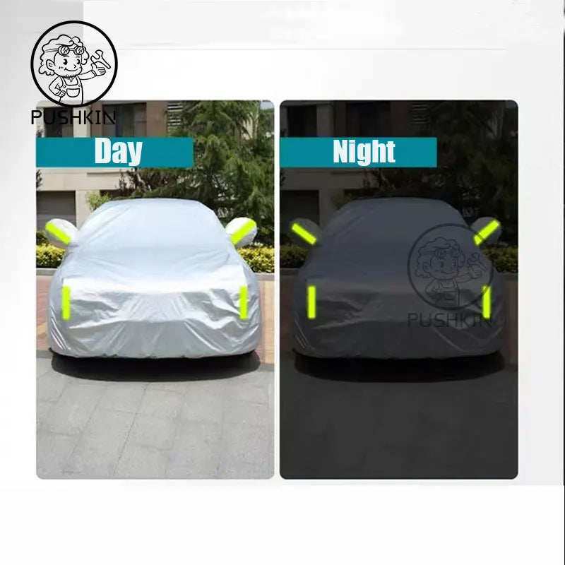 Car Cover For JAECOO J5 2026 2027 Outdoor Sun Shade Anti-UV Rain Snow Fog Resistant Cover Dust Proof Car Mobile World