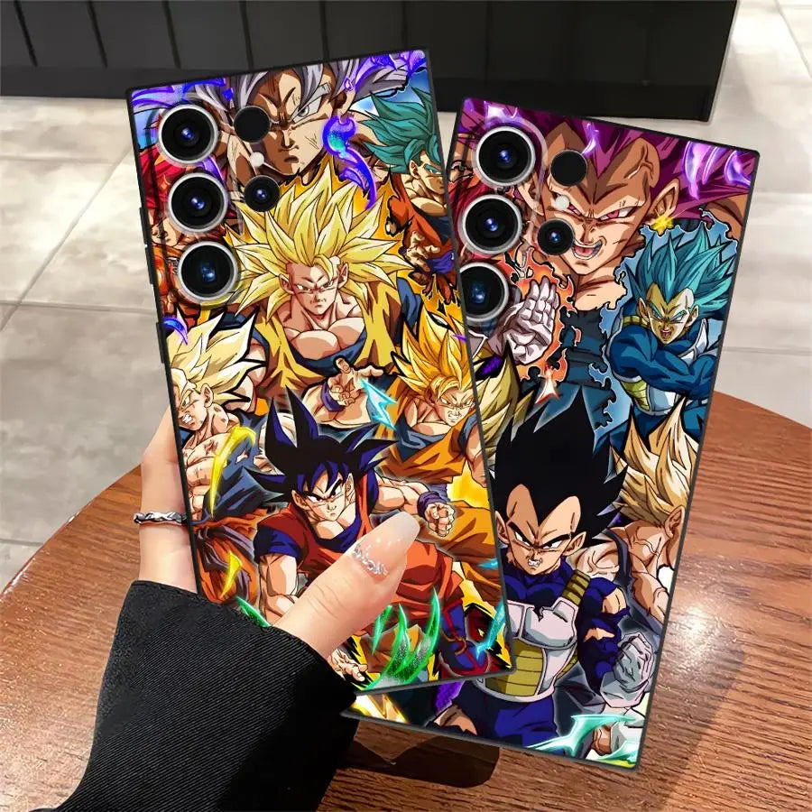 Dragon Ball Vegeta Case for Samsung Galaxy S26 Ultra S25 Plus S24 Note 20 8 9 10 S21 FE S23 S20 Ultra S10 S9 Funda Phone Cover