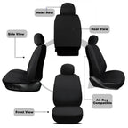 Universal Breathable and Durable 9-Piece All-Season Comfortable Soft Five-Seater Covers CM World