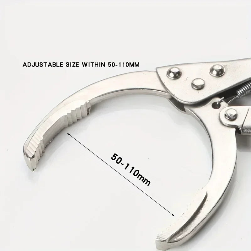 1pcs Clamp Filter Wrench Oil Grid Wrench Oil Change Adjustable Multi-Function Engine Oil Filter Wrench Car Disassembly Tool Car Mobile World