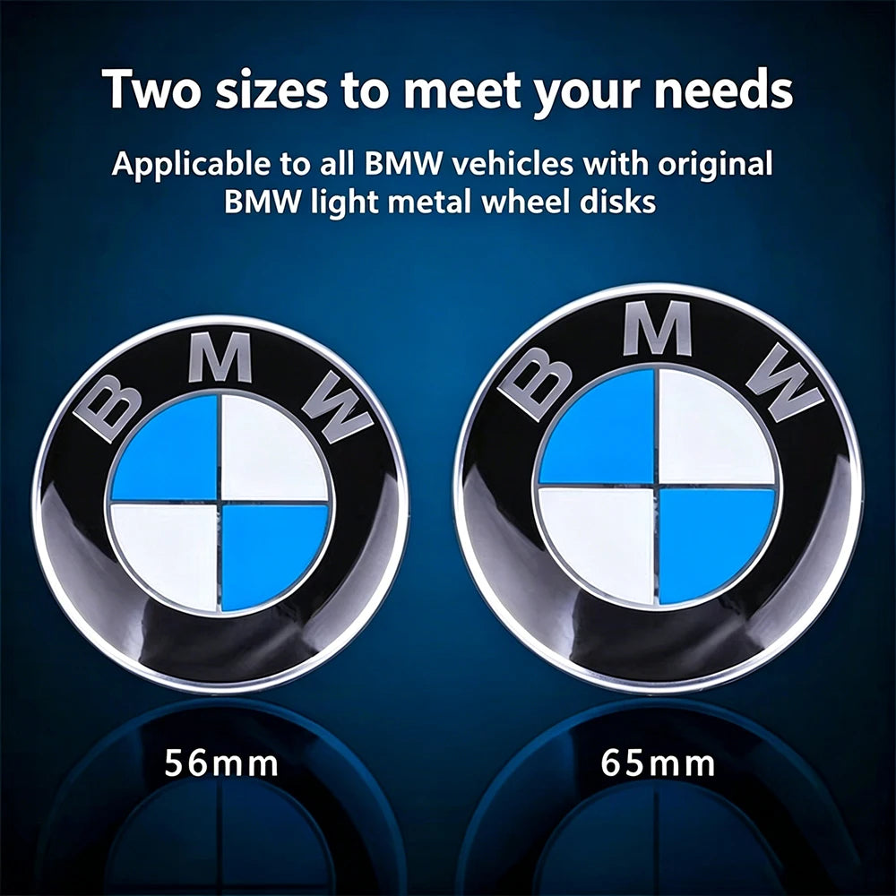4pcs 56mm 68mm Car Floating Wheel Center Caps for BMW E36 E46 E90 E39 E60 F10 F30 X3 X5 X6 G20 G30 M3 M4 M5 M6 E70 E71 F15 F16