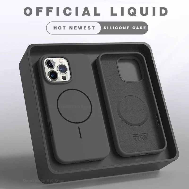 Magnetic Phone Case For iPhone 15 14 16 Plus 11 12 13 17 Pro Max Air Shockproof Silicone Cover For Magsafe Wireless Charge Cases Car Mobile World