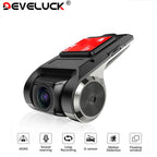 Develuck USB ADAS Full HD Car DVR Dash Cam For DVD Android Player Navigation Head Unit/Auto Audio Voice Alarm Video Recording Car Mobile World