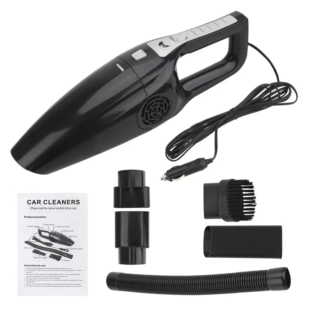 Portable Car Vacuum Cleaner High Suction Dry and Wet Dual-use  Vacuum Powerful Mini Vacuum Cleaner Suitable for Car Interiors CM World