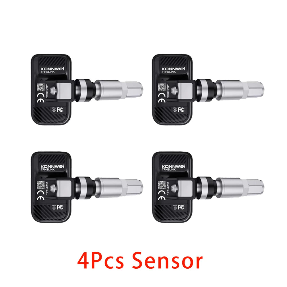 2026 KONNWEI TK100 Car Programable TPMS Sensors OBD Relearn Tool 433MHz315MHz Programing CELL PHONE Tire Pressure Monitor System CM World