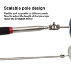 Universal Auto Repair Telescopic Bottom Inspection Mirror 360° Rotating Reflector 52mm Folding Detection Mirror Tool Accessory CM World