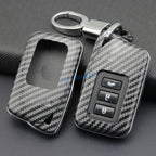 Car Key Fob Chain Case Cover Ring Shell For 2013-2023 Lexus RX ES NX IS GS LX RC Carbon Fiber 200t 300 300h 350 450h CM World
